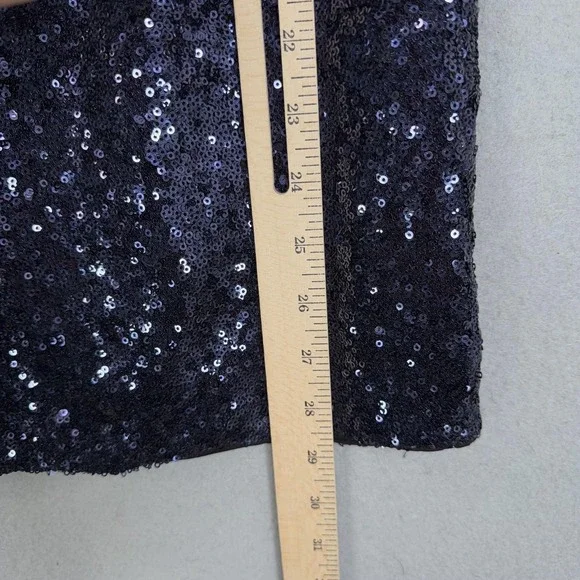 HELLO MOLLY Wanna Know How You Feel Sequin Dress Womens XS Navy Party Dressy - Picture 14 of 15